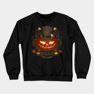 Halloween pumpkin original illustration. Jack o Lantern Trick or treat. Crewneck Sweatshirt